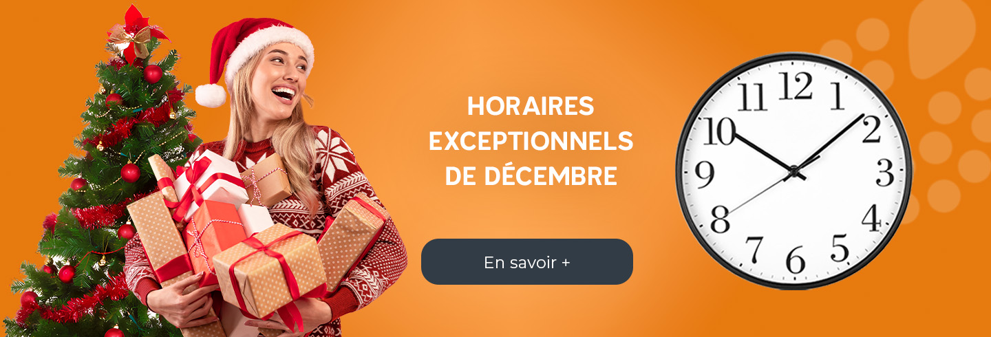 horaires exceptionnels