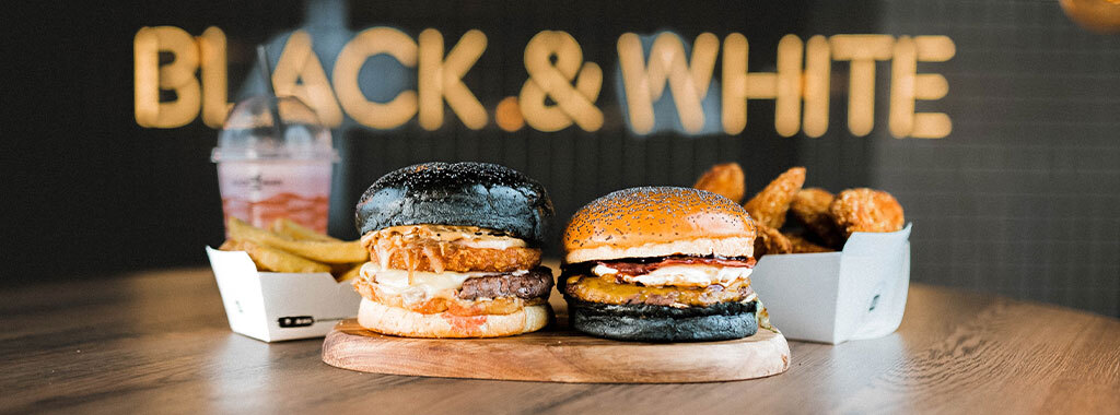 black & white corner