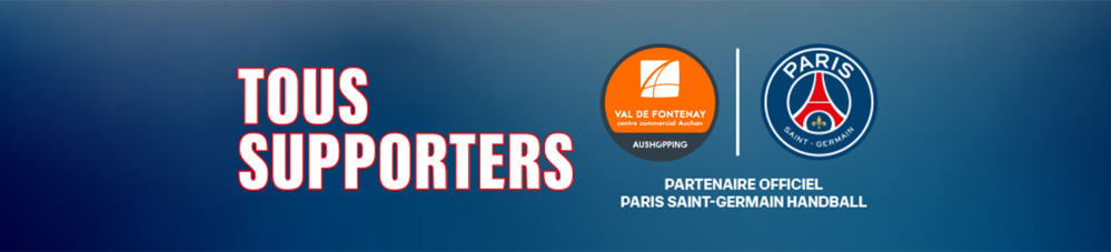 Aushopping Fontenay partenaire officiel du PSG HAND