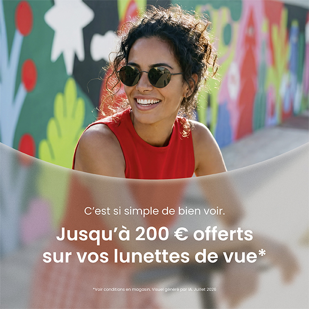 Générale d'optique jusqu'à 200€ offerts